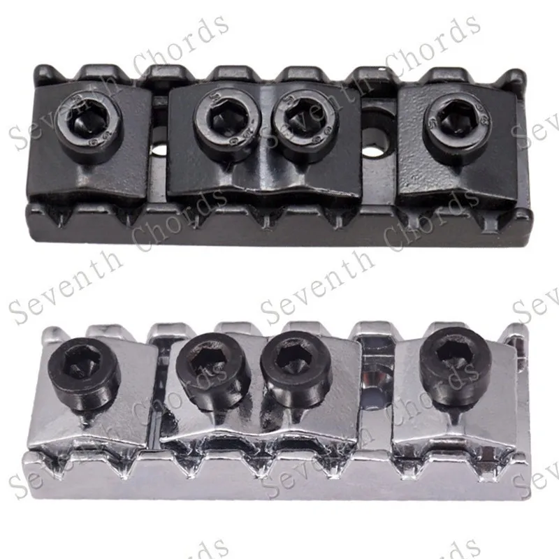 Ein Satz 7-saitiger E-Gitarren-Sicherungsmutter für Tremolo-Brücke, Doppelverriegelungssystem, Länge 48 mm, Gitarrenzubehörteile – Detail 6