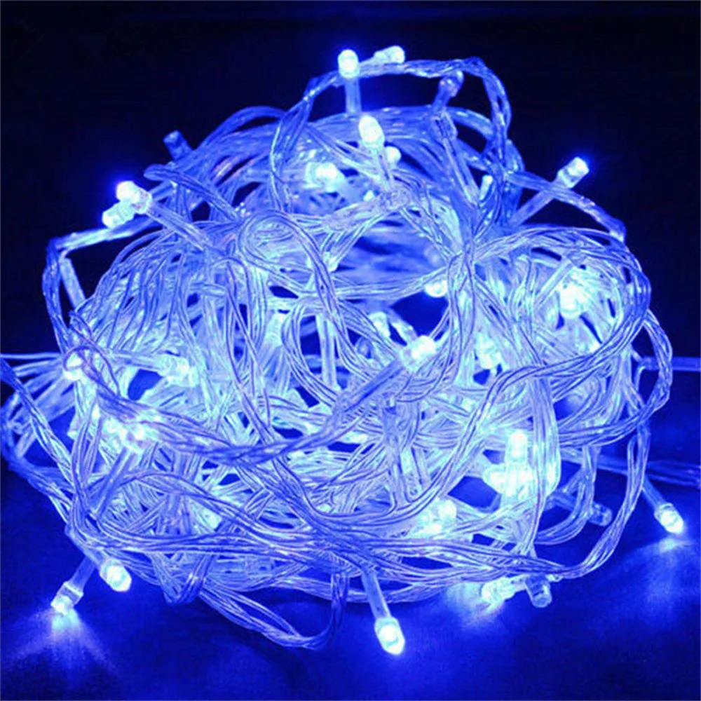 Outdoor Christmas Led String Lights 100M 50M 30M 20M 10M 5M Luces Decoracion Fairy Light Holiday Lights Lighting Tree Garland