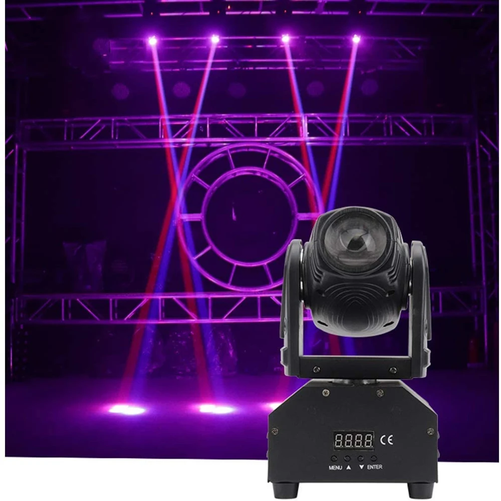 

10W Beam Moving Head Stage Light With Sound Activated for DJ Disco Show, LED Pinspot Light, Wireless Remote Control Spotlight