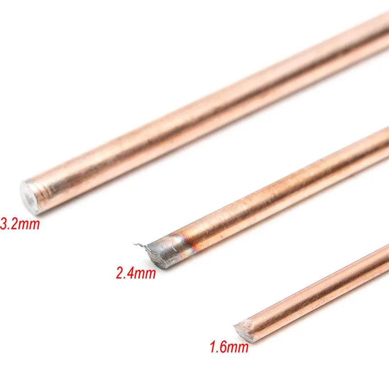 10pcs 1.6/2.4/3.2mm*330mm Red Copper Welding bar Brazing Wire Solder TIG Filler Rod Carbon steel argon arc welding wire