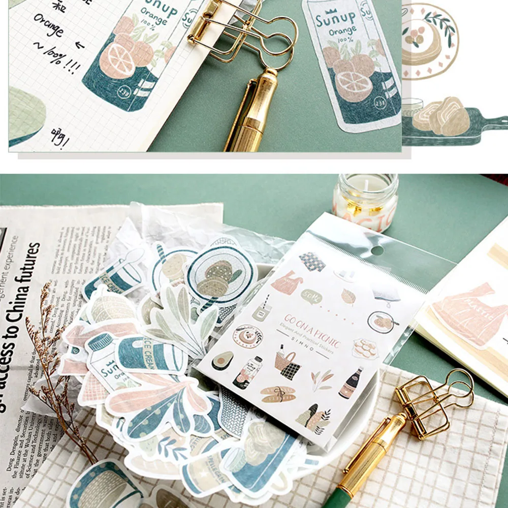 100 Sheets Cute Washi Stickers Unicorn Dream Kawaii Picnic Decoration Label For Journal Planner Scrapbooking Album Diary PA005