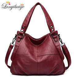 High Quality Leather Handbag Casual Crossbody Bags for Women 2024 Ladies Luxury Designer Tote Bag High Capacity Shoulder Bag Sac