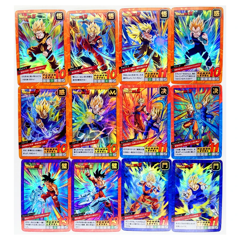 54pcs/set Dragon Ball Z GT Burst No.3 Super Saiyan Heroes Battle Card Ultra Instinct Goku Vegeta Game Collection Cards