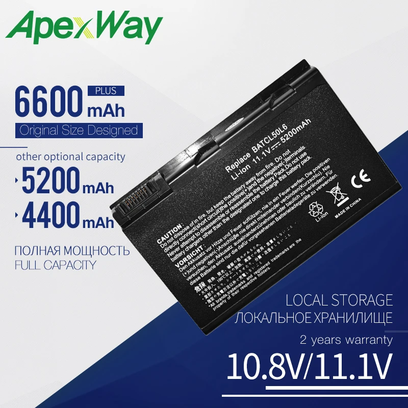 11.1V Laptop battery for Acer Aspire 3100 3103 3690 5100 5101 5102 5110 5515 5610 5630 5650 Extensa 5200 TravelMate 2490 4200