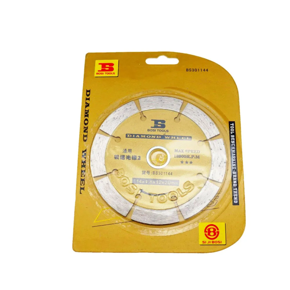 BOSI 114mm 8-Segment Diamond Concrete Tile Cutting Disc Blade