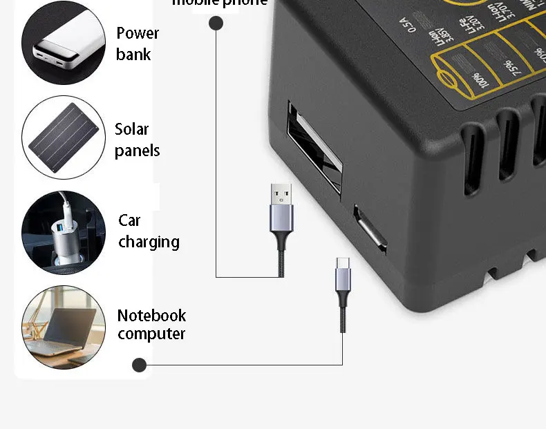 Liitokala Lii-100 3.7V 1.2V 3.2V 3.85V 18650 18350 18500 14500 26650 AA AAA NiMH Lithium-Battery Charger