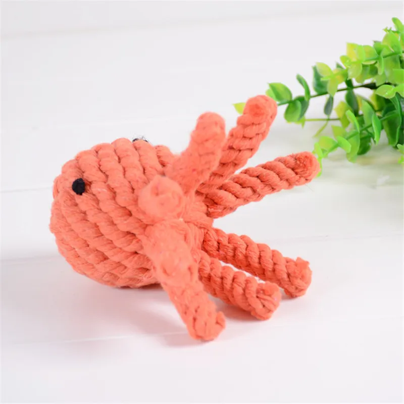 Cute Octopus Pulpo Pet Rope Toys Safety Puppy Dog Chew Toy for Small Dogs Chiahuahua Terrier perros accesorios zabawki dla psa