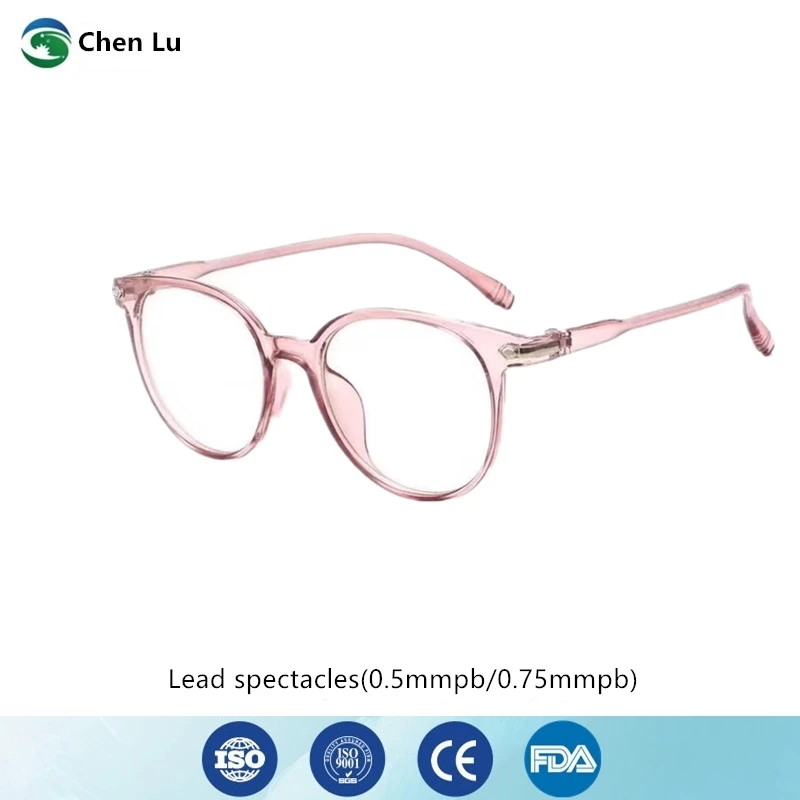 Asli radiasi ionisasi pelindung 0.5/0.75mmpb lead glasses sinar x Gama ray radiological perlindungan lead kacamata