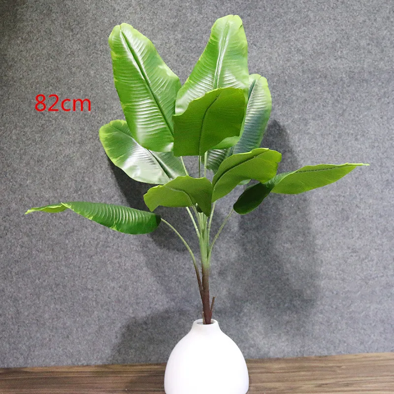 

82CM 9 Leaves Artificial Banana Tree Large Fake Green Plants Tropical Monstera Indoor DIY Hotel Office Home Decor Accessories