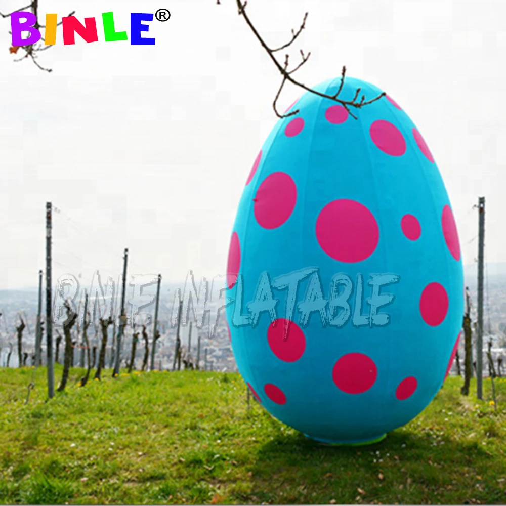 Popular outdoor colorful giant inflatable easter egg for easter decoration