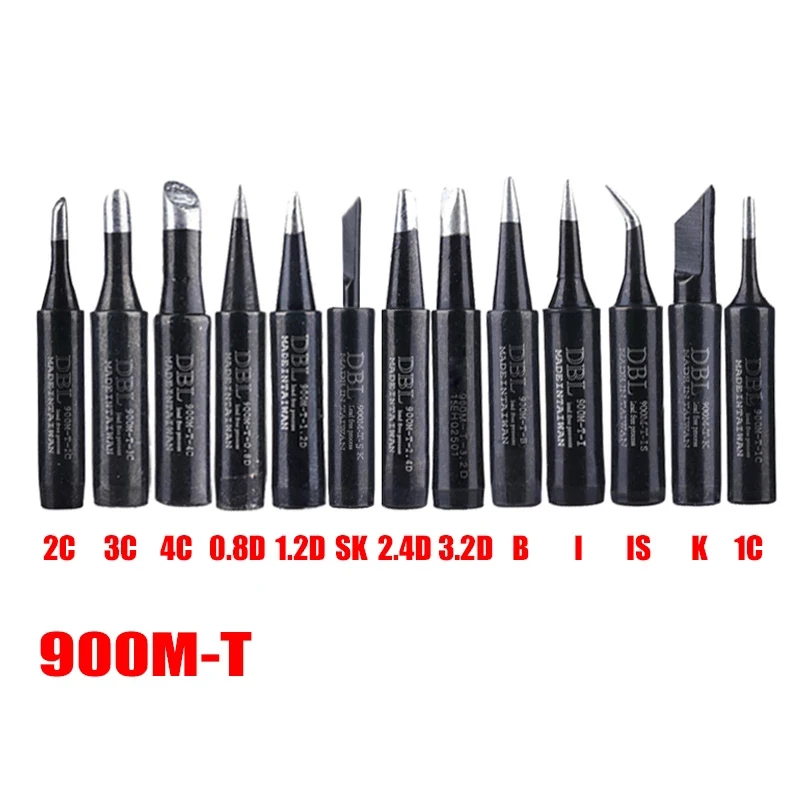 Lead-free 900M-T Soldering Iron Tip for Hakko Soldering Rework Station Solder Tips Welding Tips