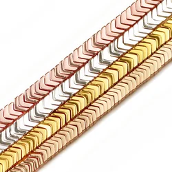 Arrows Shape Hematite Rose Gold Color Natural Stone 7mm Spacer Loose Beads For Jewelry Making 15'' Diy Bracelets Accessories