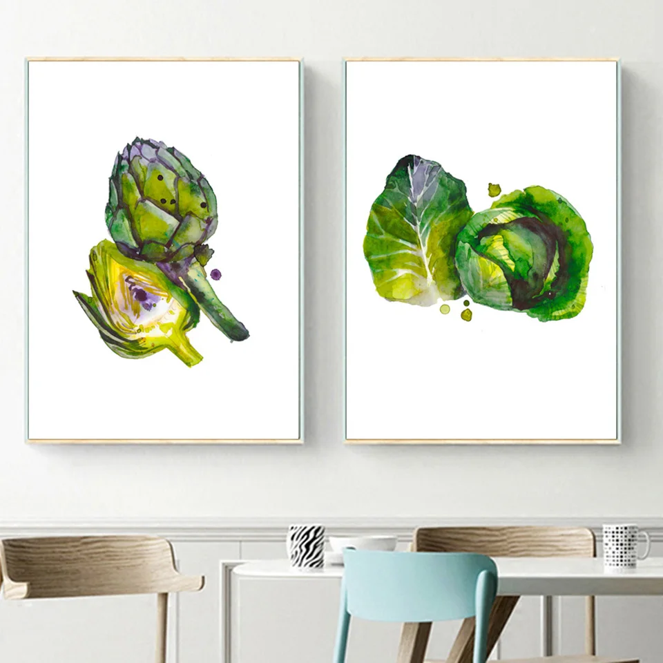 Food Vegetables Wall Art Picture Fresh Canvas Poster and Prints Modern Home Decor Mural Painting For Living Room Kitchen
