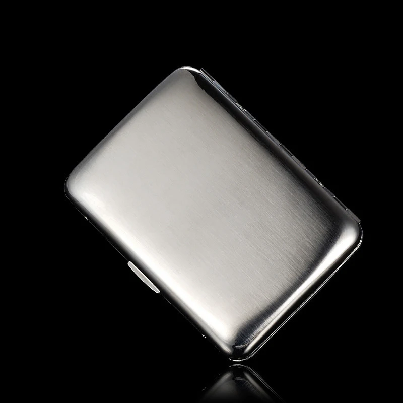 Portable Stainless Steel Cigarette Case Box for 16 Cigarettes Case Metal Holder Retro Smoke Tool Pocket Smoking Accessories