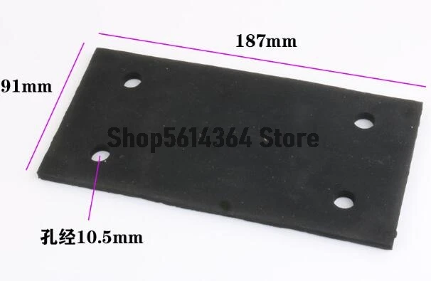 187x91mm Rectangle Adhesive Foam Replacement Sander Back Pad Mat Gray 9035