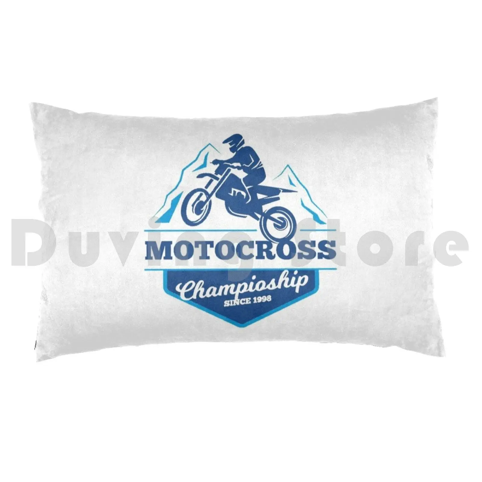 Motocross Champioship Forests Games Wheels Racing Club , Motorcycle , 21Pillow case Tribal Gear