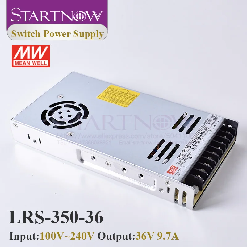 Startnow LRS-350-36 Switch Power Supply for Laser Controller Original MW Taiwan Meanwell Switching Power Supply 24V 36V 48V 350W