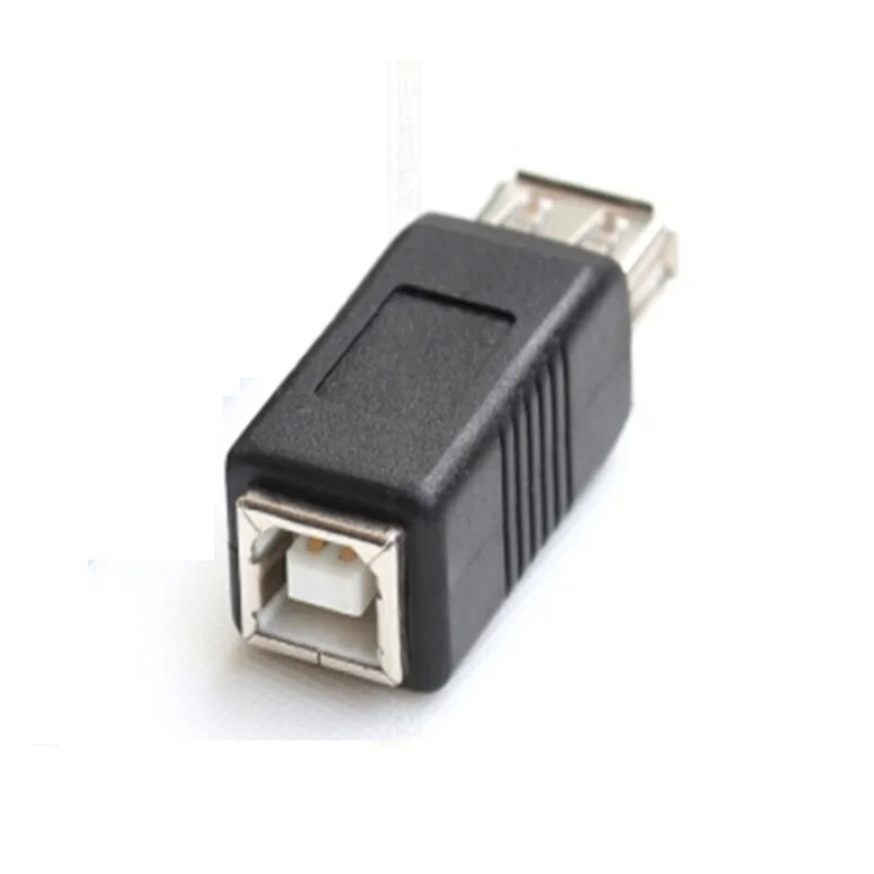 USB2.0 A Male & A Female to B Female Printer Print Converter Adapter Connector USB 2.0 Port Retail wholesale USB 2.0 Adapter