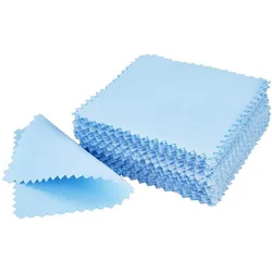 PHYHOO Polishing Cleaning Cloth Blue Color Soft Clean Non-slip Mat Wipe Wiping Cloth For Silver Gold Jewelry Bead Tool