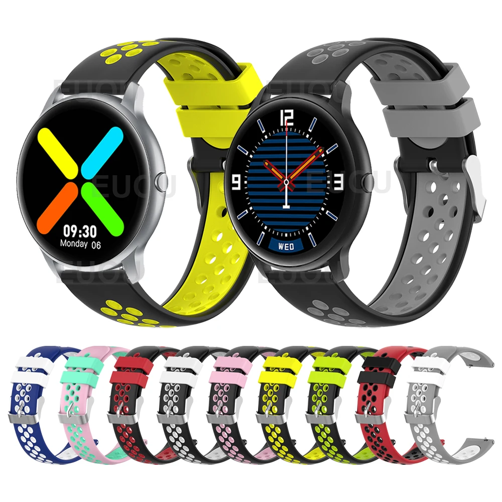 Colorful Sports Silicone Strap For imilab kw66 Smartwatch Watch Band Wristband Bracelet Watchband Replace Accessories