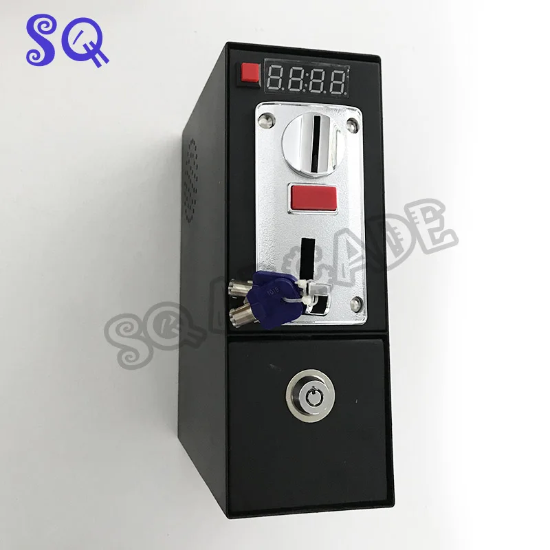 DG600F Coin operated Timer Control box with multi coin selector acceptor for washing machine massage chair support 6kinds coin