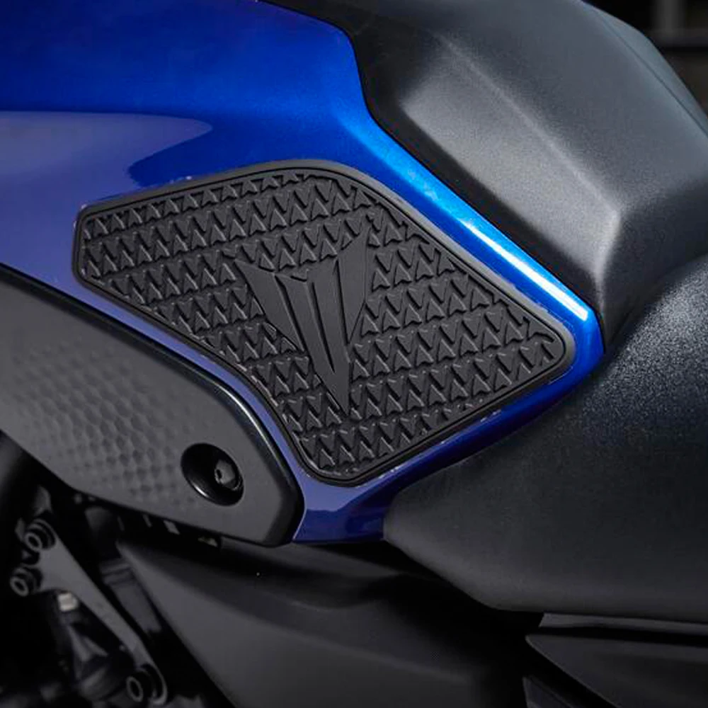 For Yamaha MT 07 MT07 MT-07 2021- Motorcycle Non-slip Side Fuel Tank Stickers Waterproof Pad Rubber Sticker