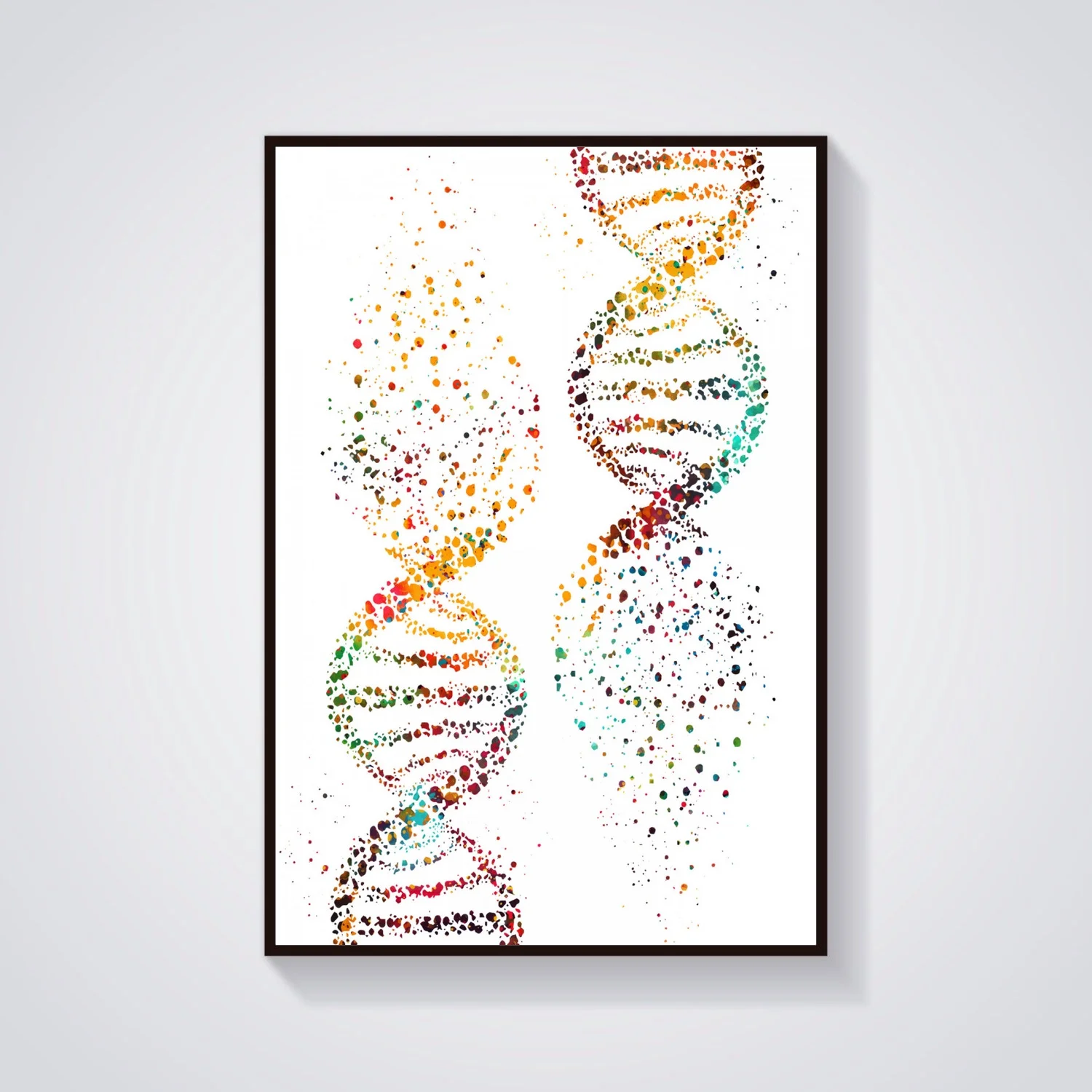 Dna double helix DNA helix conformation DNA Tree Double helix Elbow Female muscle Anatomical Medical And Science canvas Poster