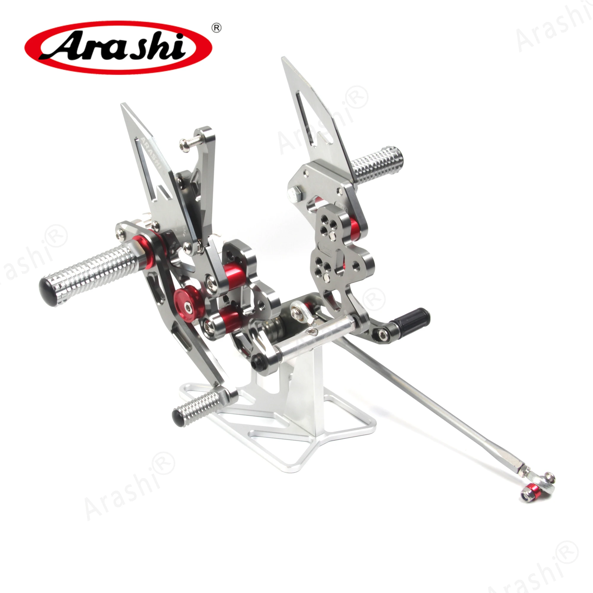 Arashi Footrests GSXR600 GSXR750 Rearset Adjustable Foot Pegs For SUZUKI GSX-R600 GSX-R750 2006  -2010 2007 2008 2009 GSXR 600