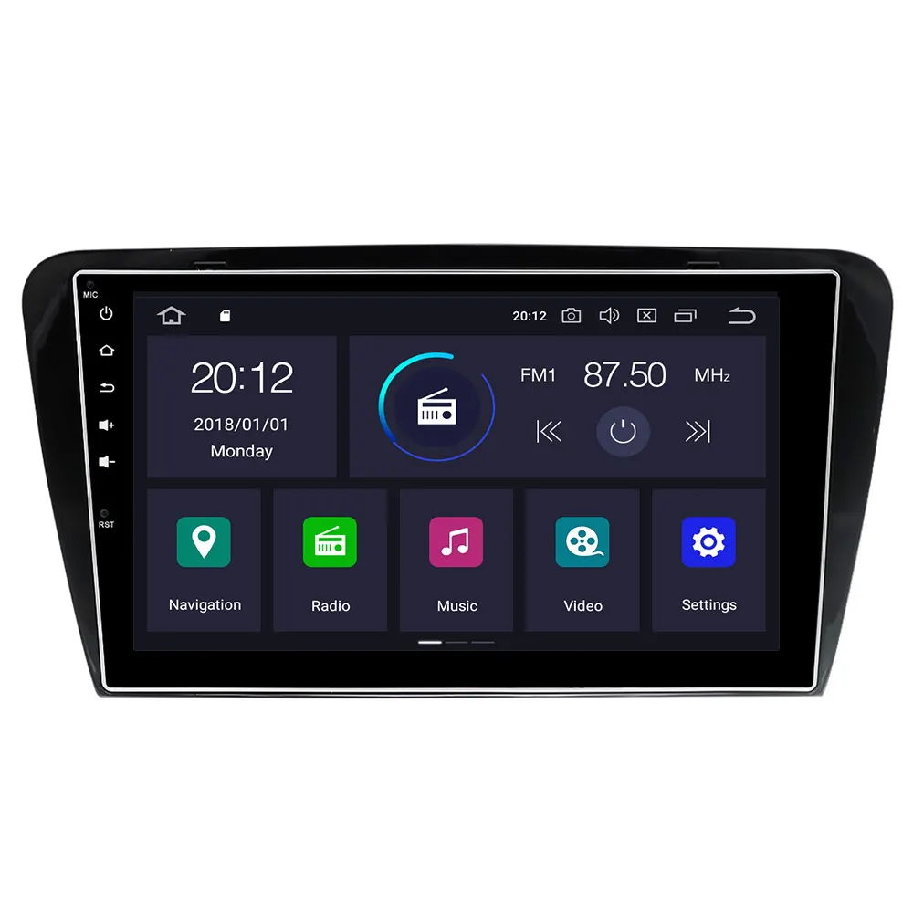 2014 2015 For Skoda Octavia  Car Radio Android 2 Din Carplay Automotive Screen Multimedia Auto GPS Audio Stereo Head Unit DSP