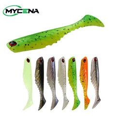 JonStar 10pcs/lot soft lure 7cm/2.9g luminous ripper shad fishing lure silicon bait soft bait for carp fishing bait pike