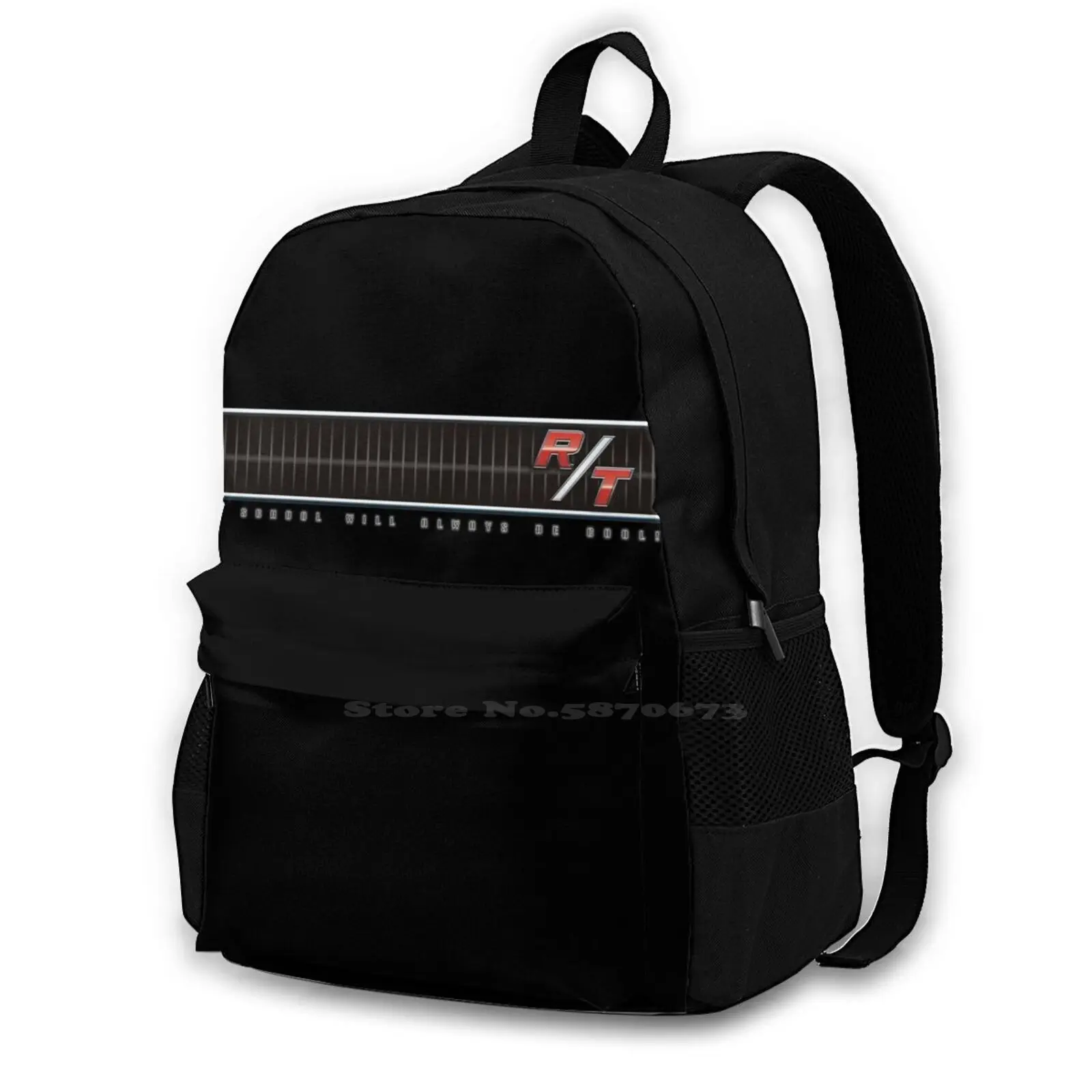 Rt 1 Fashion Pattern Design Travel Laptop School Backpack Bag Charger Challenger Mopar Chrysler Cars Trucks Motorsport