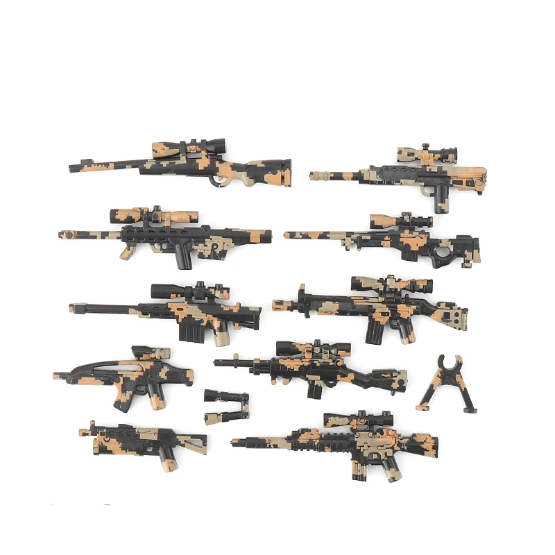 Militry Building Blocks WW2 Special Forces Camouflage Guns Army Weapons Solider Figures Accessories Kids Brain-training Toys