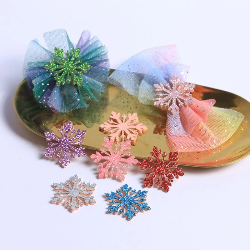 3D Handmade Christmas Decor Snowflake, Xmas Tree Crafts Headwear Artificial Decoration,Home Party Gifts, New, 34mm, 36mm, 10 Pcs