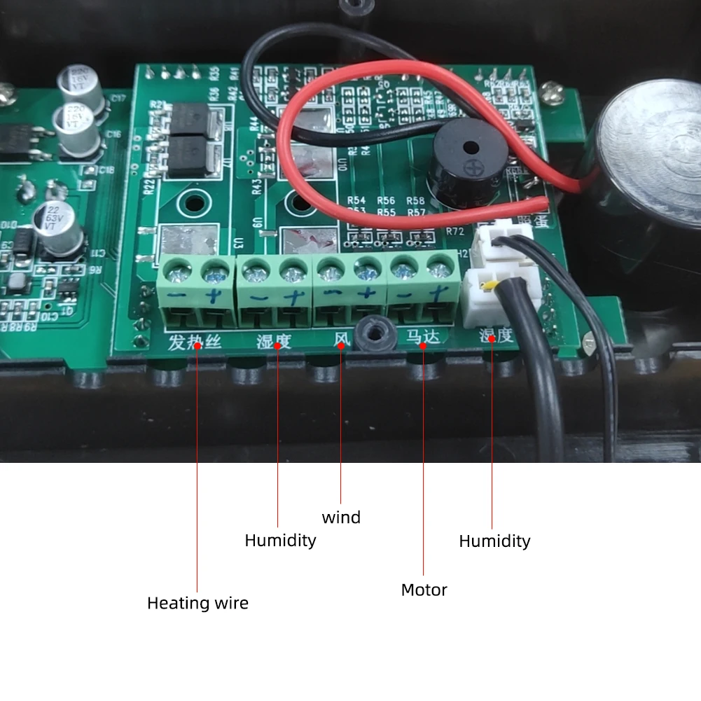 12V/220V Mini Smart Thermostat Automatic Incubator Control System Temperature Humidity Control for Farm Chickens Ducks Geese