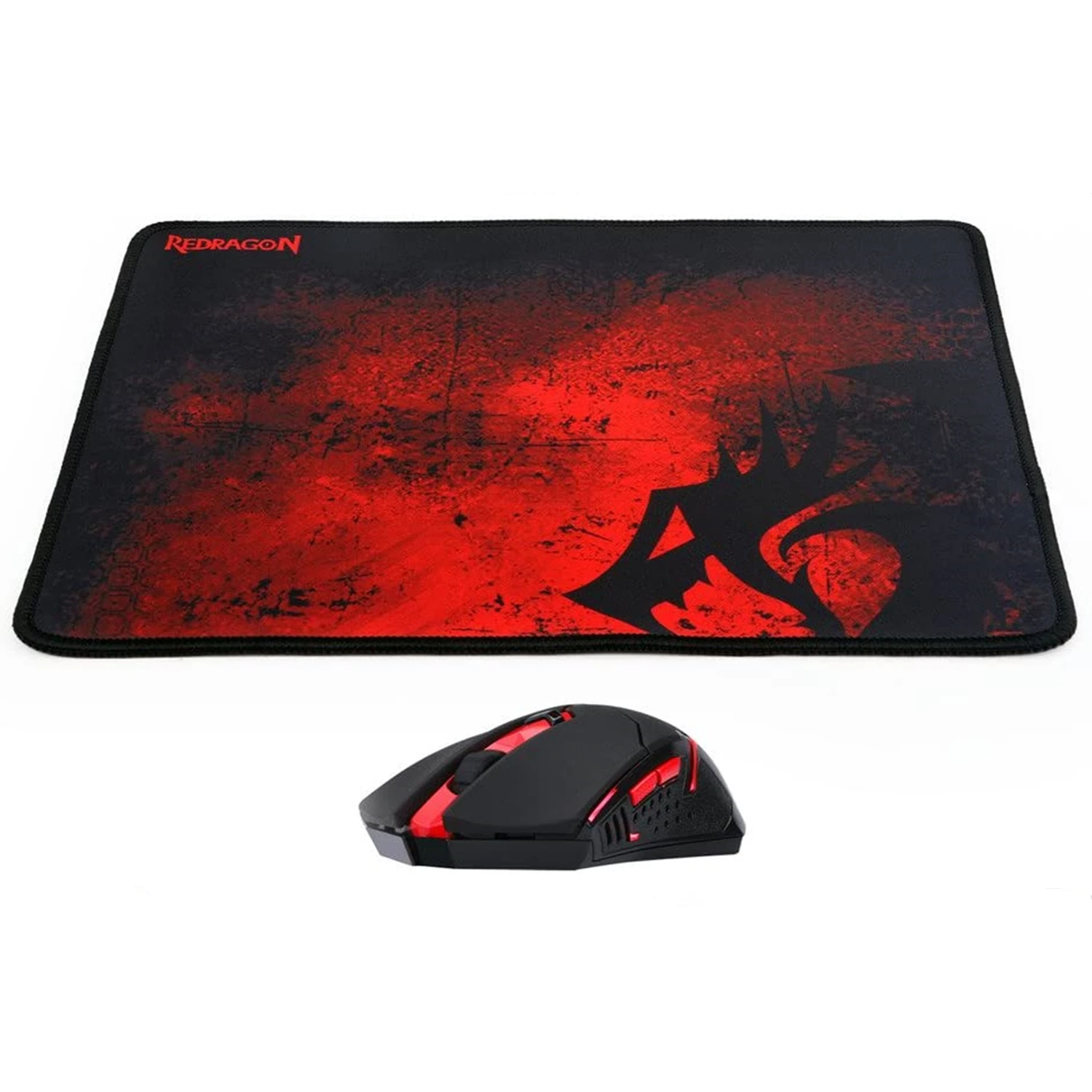 Imagem -04 - Redragon M601 sem Fio Gaming Mouse e Mouse Pad Mmo Botão Mouse 2400 Dpi Led Vermelho Retroiluminado para Windows pc Gamer