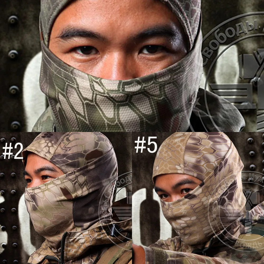 

Outdoor Camouflage Tactical Balaclava Masks Paintball Full Face Airsoft Motorcycle Skiing Cycling Mask Hood