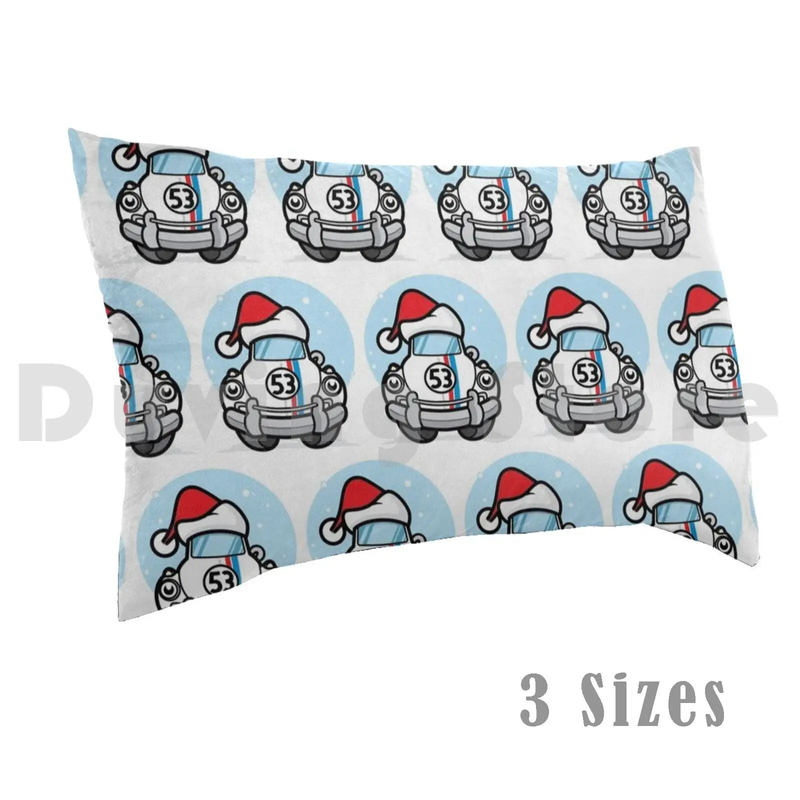 Christmas Herbie Pillow Case Printed 50x75 Herbie Love Bug Beetle Rides Again Goes To Monte Carlo Goes Bananas