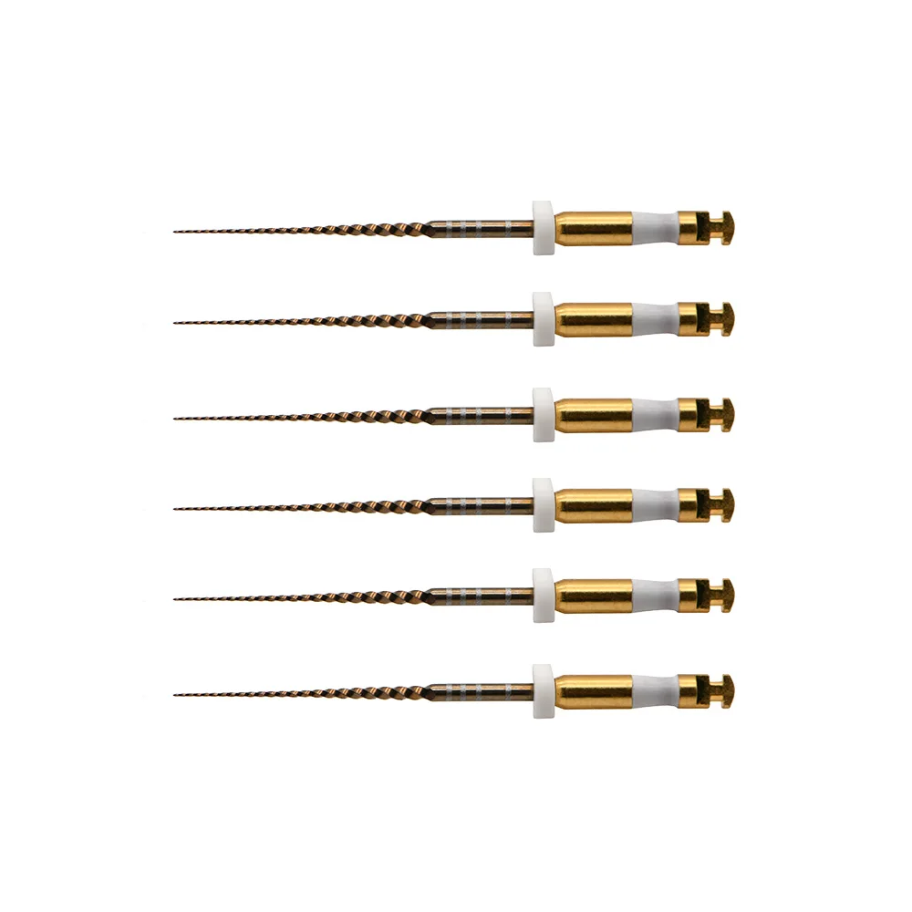 

6pc Dental Niti Files Root Canal Preparation Glider Golden Glide Files Engine Use Pro Glider Dental Endo Rotary Endocontic Files