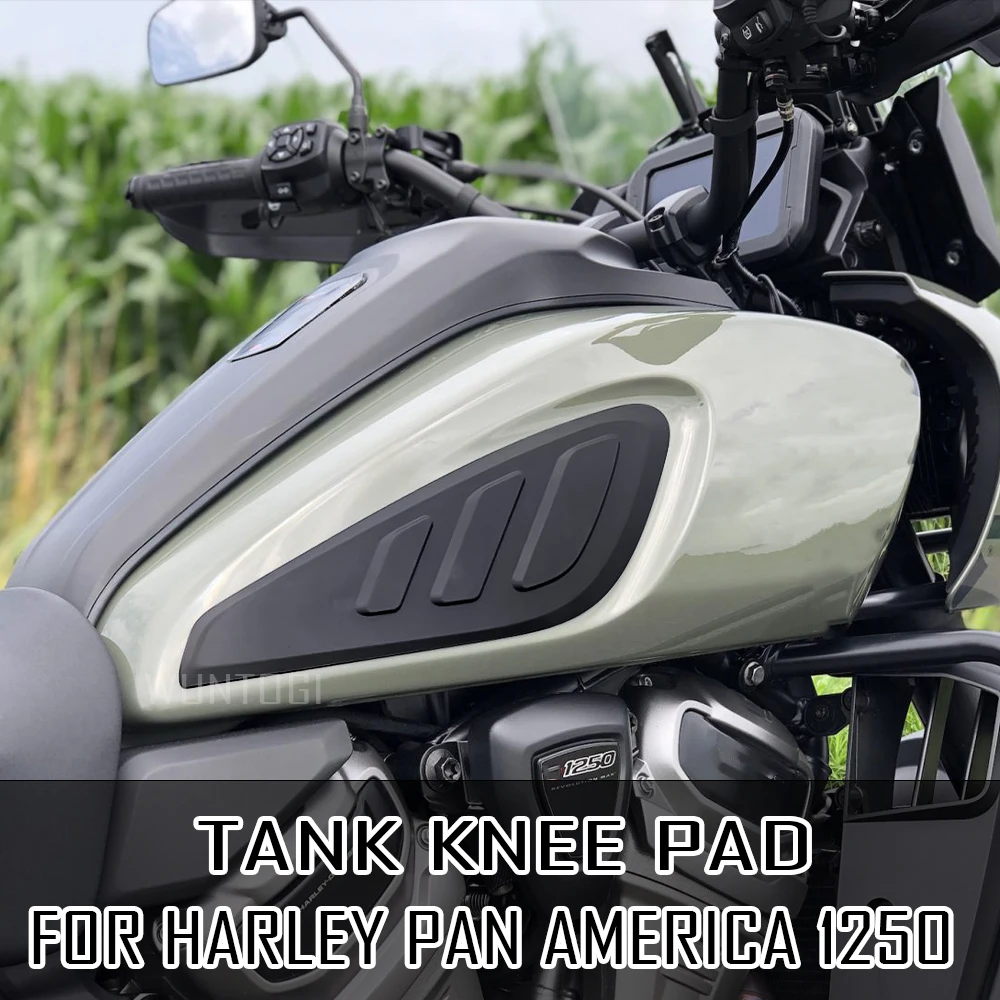 

New Motorcycle Tank Knee Pad Kit FOR HARLEY PAN AMERICA 1250 PA1250 PANAMERICA1250 2021 2020 Fuel Tank Pad Non-slip Tank Sticker