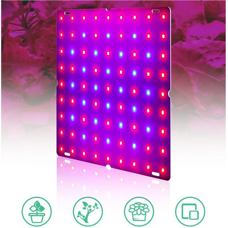 Luz LED para cultivo de plantas, lámpara de Panel para cultivo de flores, fitoamplificador para crecimiento de espectro completo, hidropónico para