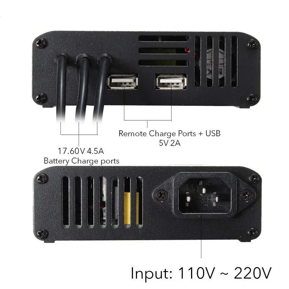 For DJI Mavic 2 Pro/Zoom Drone Battery Remote Control 5 in 1 Parallel Power Intelligent Charger Charging Hub Adapter Accessories