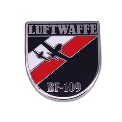 Luftwaffe Messerschmitt BF-109 Enamel Pin Great Birthday or Christmas Gift for Every Warbird Lover!