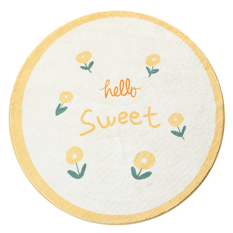 Baby Play Mat Comfortable Carpet Non-Slip Round Newborn Photography Props Kids Room Decoration Crawling Blanket Flowers Carpet