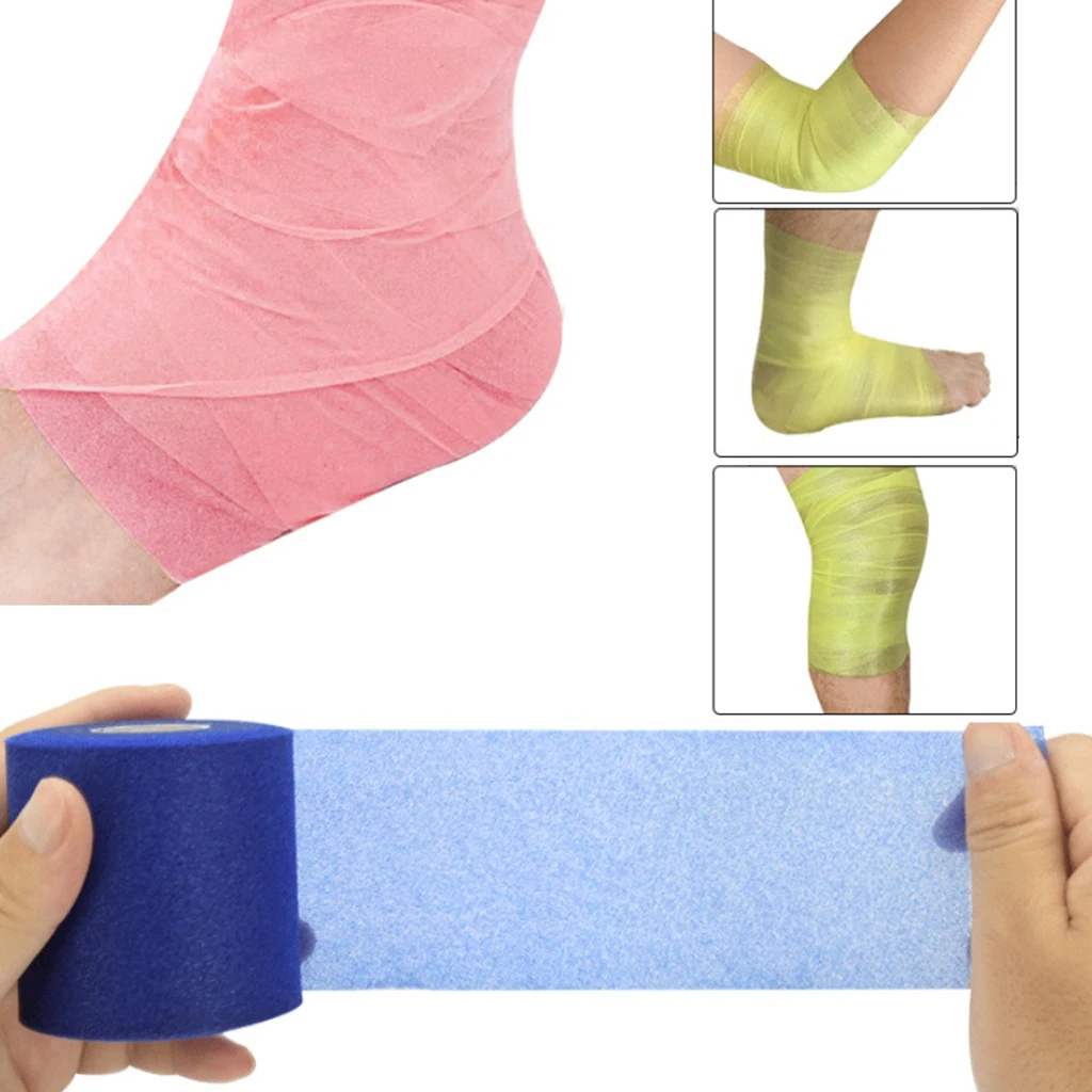 Professional Sports Pre Wrap Bandage Athletic Sports Tape Durable Foam for Taping Wrist & Ankles Provides Amazing Knee Support