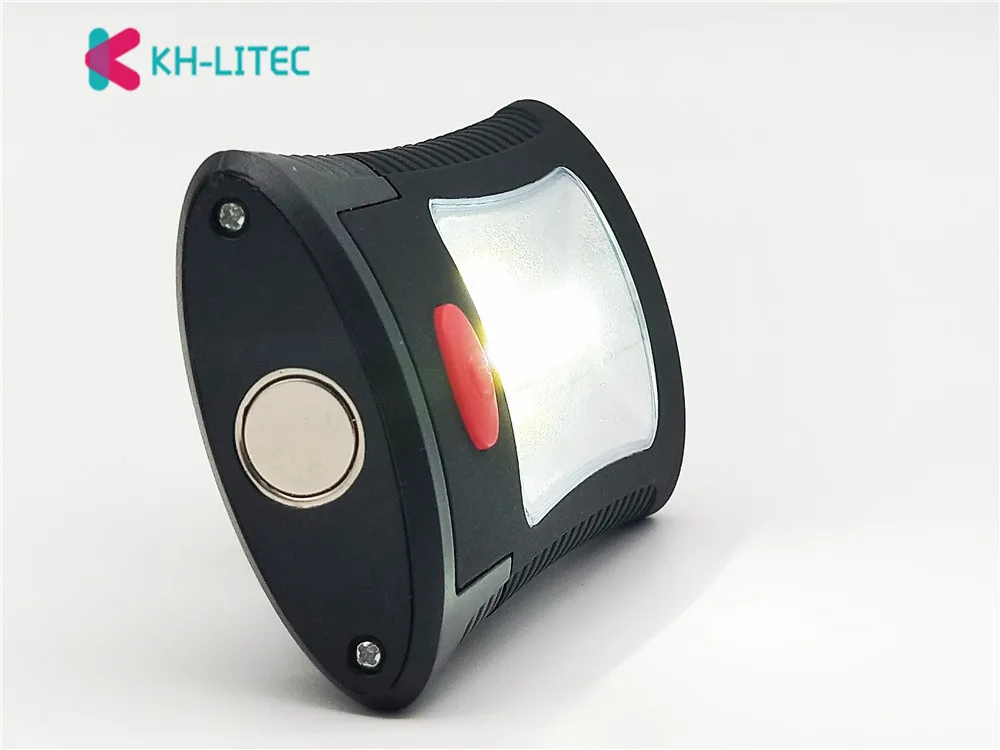 Khlitec Đa Năng Di Động COB LED Từ Tính Gấp Móc Làm Việc Kiểm Tra Ánh Sáng Đèn Pin Đèn Pin Lanterna Đèn Sử Dụng 3 XAAA