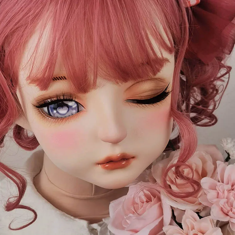 (DOLLKII-AB) คุณภาพ Handmade หญิงสาวเรซิ่นครึ่งคอสเพลย์ญี่ปุ่นบทบาทเล่น BJD Kigurumi หน้ากากเกย์ตุ๊กตา Mask