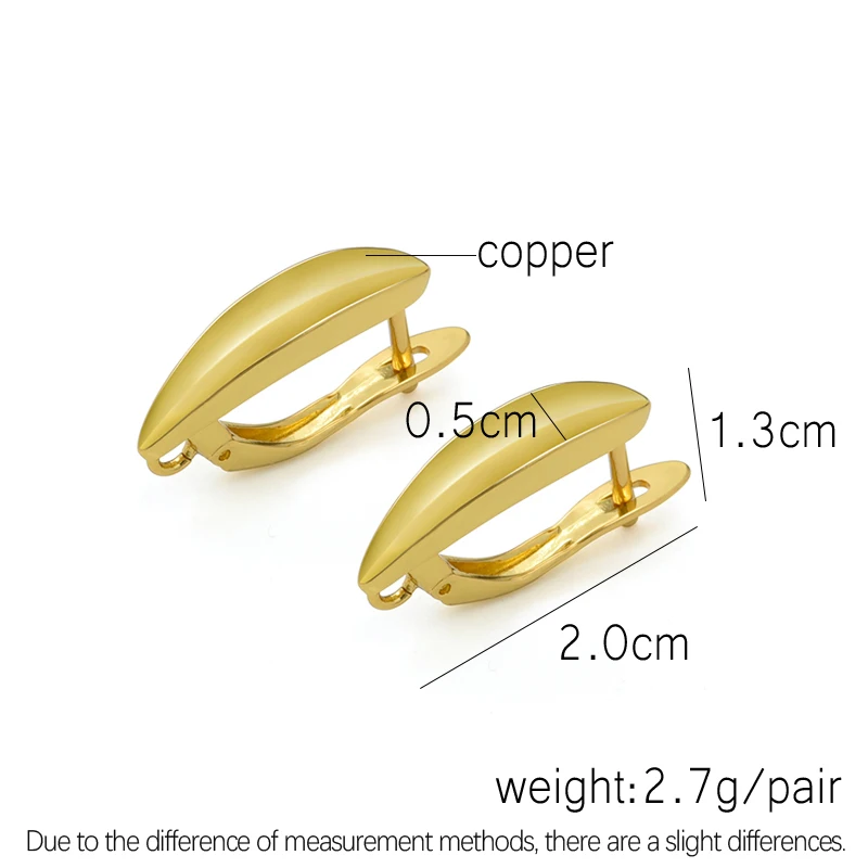 DIY Earring Hooks Accessories For Jewelry Making  Women Tassle Crystal Pearl Earrings Findings Clasp Wholesale