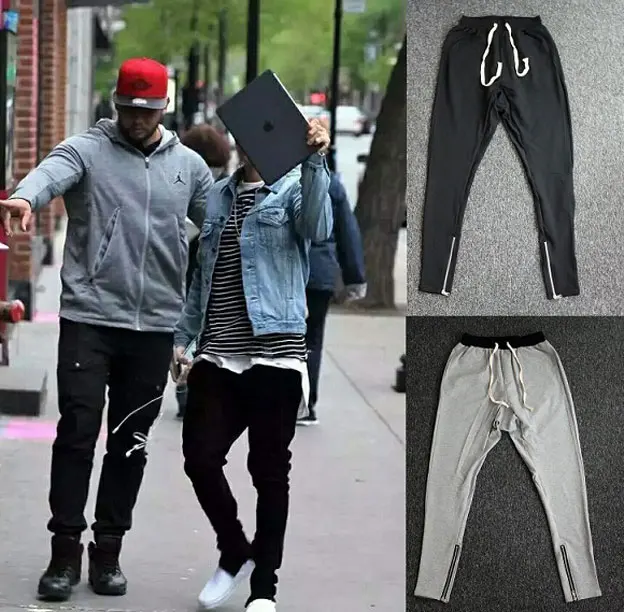 27-46 New 2024 Men's Clothing Justin Bieber Zip Jogger Pants Harem Pants Costume Plus Size Stage Singer Costumes