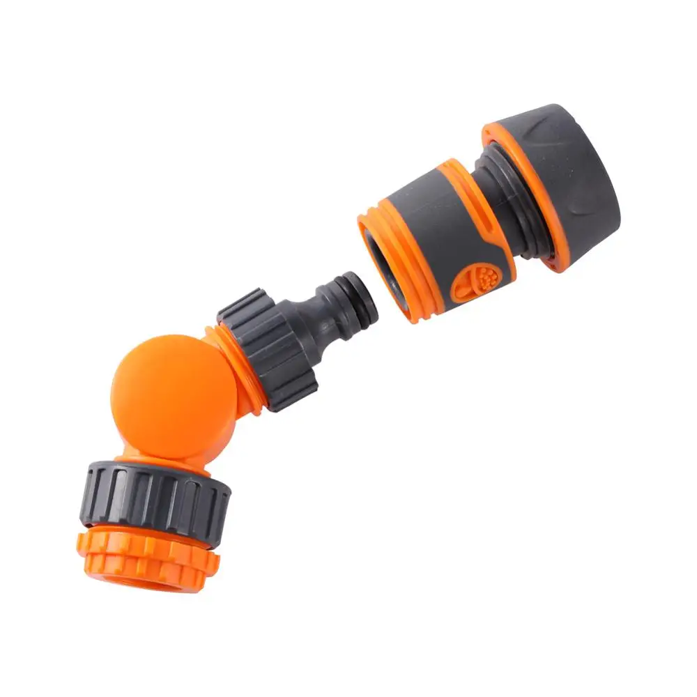 

Garden Quick Connector 180° Rotatable Water Tap Splitter Agriculture Irrigation Quick Water Connector 1/2" 3/4" Pipe Interface
