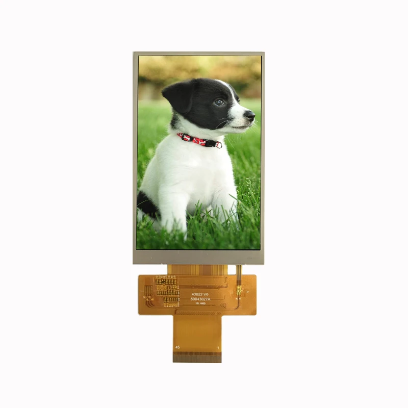 4.3 polegadas, interface mcu/mipi/rgb, alto brilho, ângulo de visão completo ips lcd com toque capacitivo, 480*800, ili9806/ili9806e, mcu/mipi/rgb